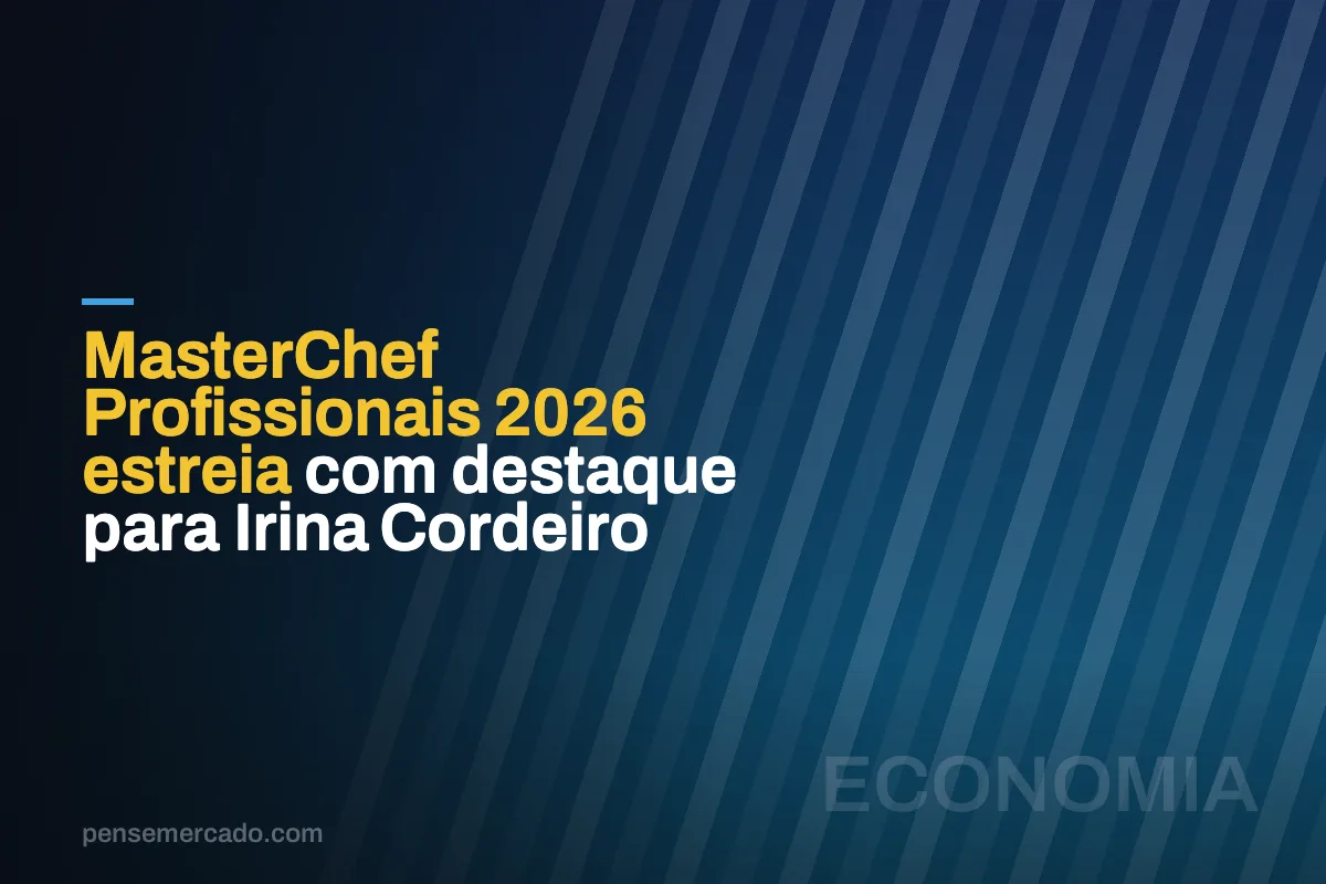 MasterChef Profissionais 2026 estreia com destaque para Irina Cordeiro