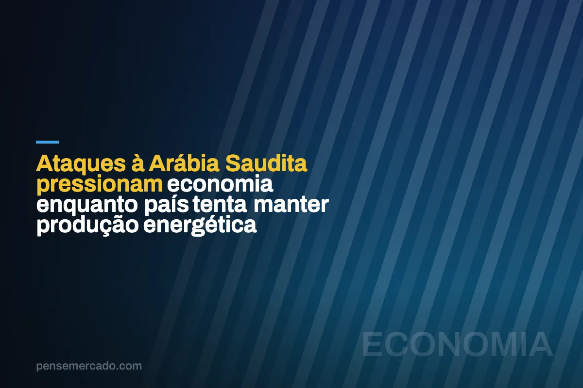 Ataques à Arábia Saudita pressionam economia enquanto país tenta manter produção energética