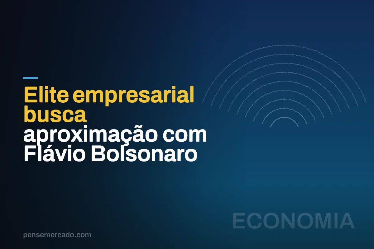 Elite empresarial busca aproximação com Flávio Bolsonaro