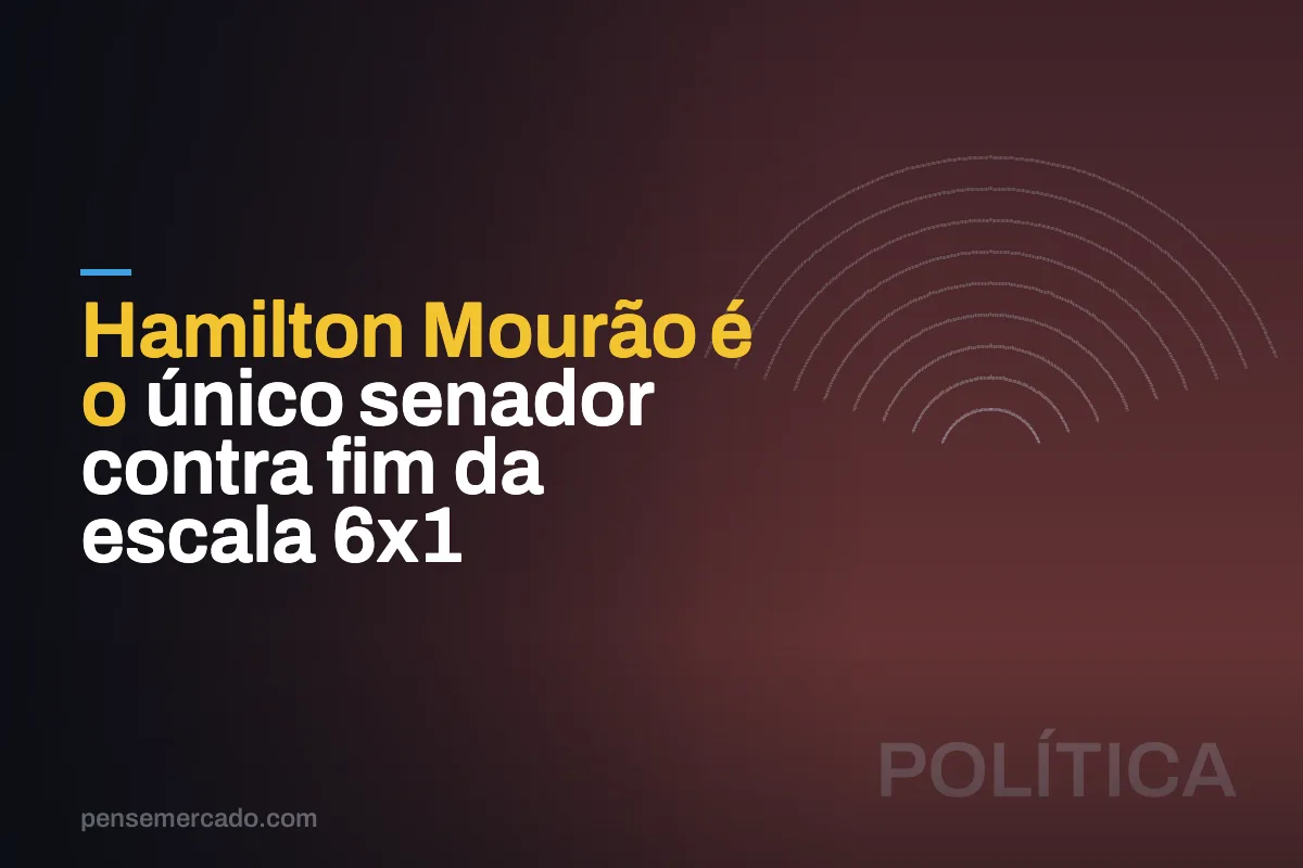Hamilton Mourão é o único senador contra fim da escala 6x1