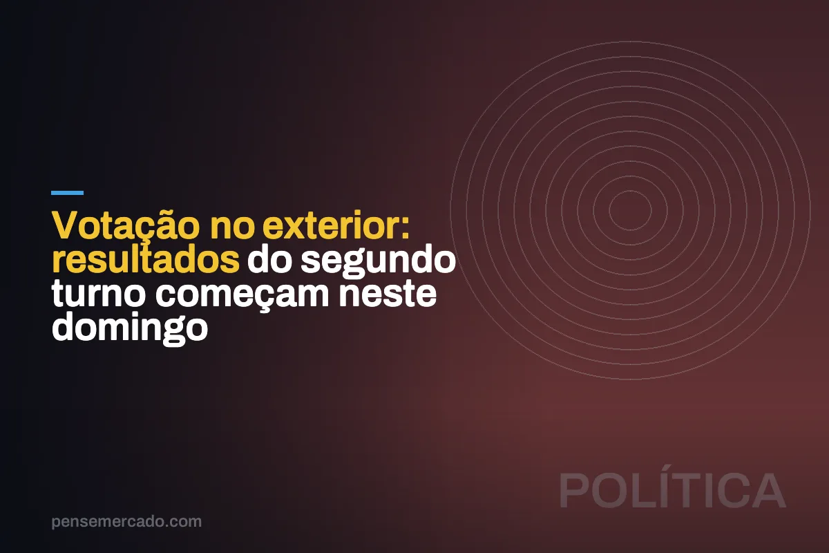 Votação no exterior: resultados do segundo turno começam neste domingo