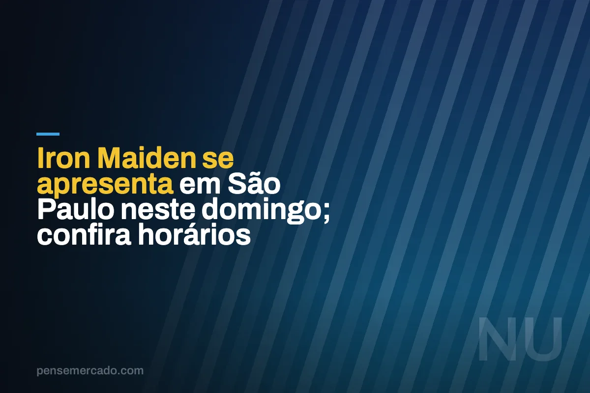 Iron Maiden se apresenta em São Paulo neste domingo; confira horários