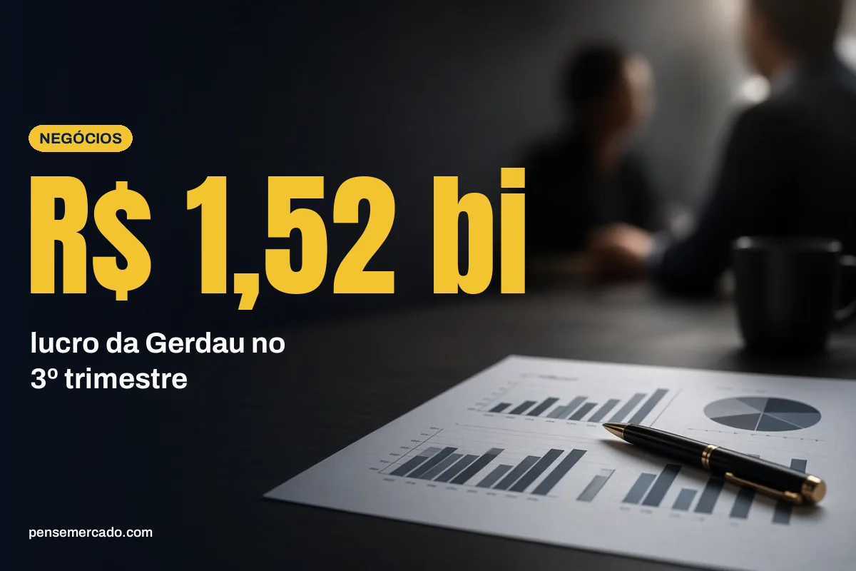 Gerdau (GGBR4) lucra R$ 1,52 bilhão no 3º trimestre, com alta de 39,7% no ano