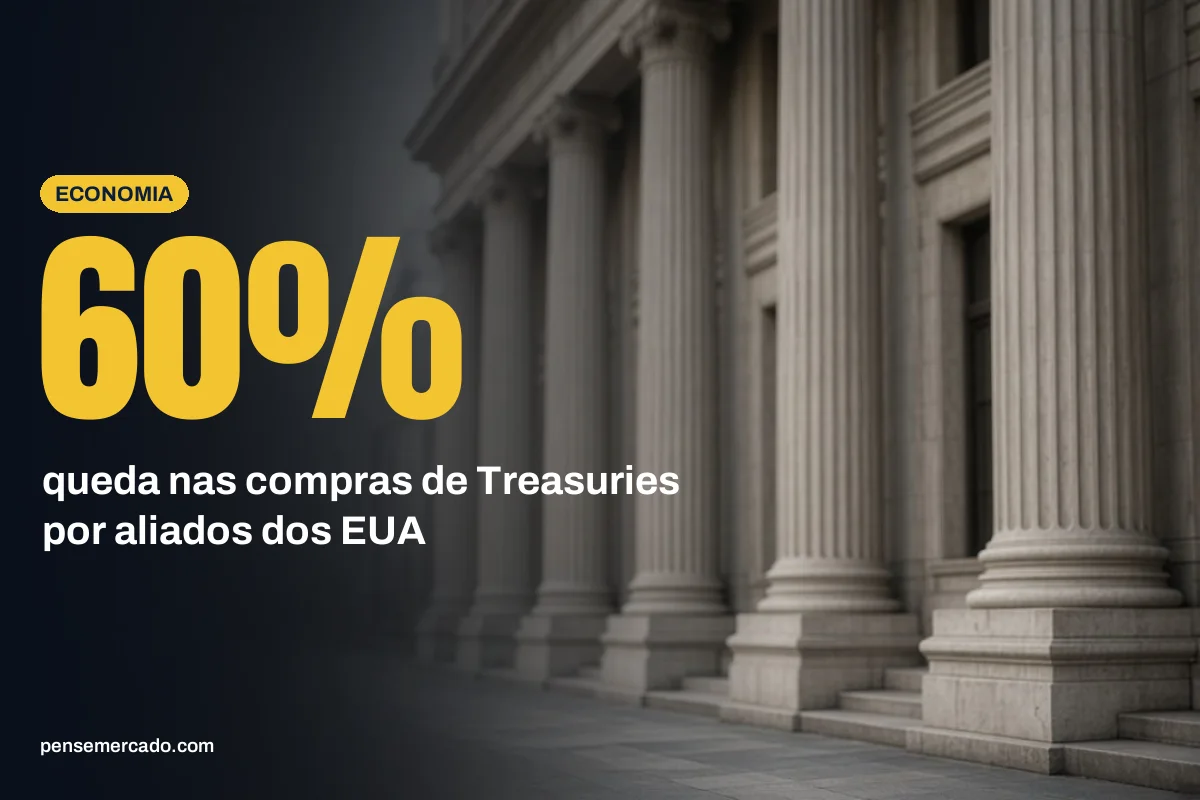 Aliados dos EUA reduzem compras de Treasuries em 60%, liderados pela Ásia