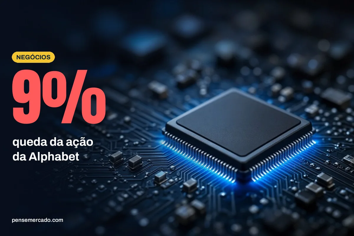 Alphabet decepciona em lucro e amplia queima de caixa; ação cai 9%