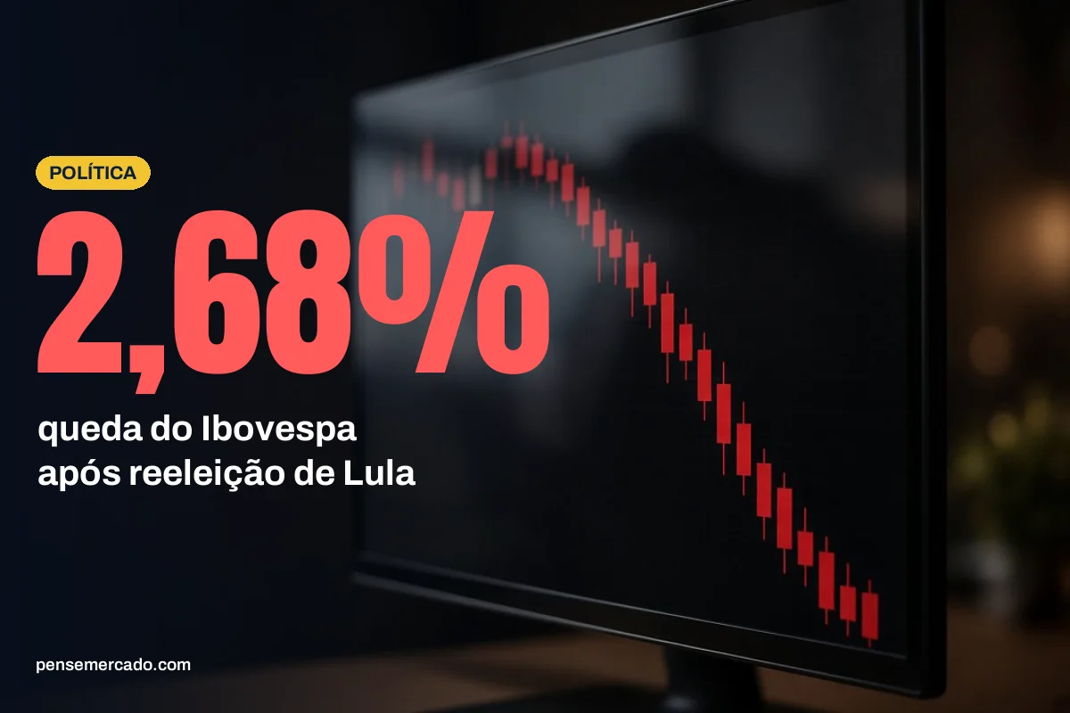 Ibovespa cai 2,68% com preocupações fiscais após reeleição de Lula; dólar recua