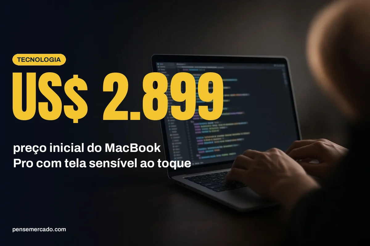 Apple lança MacBook Pro com tela sensível ao toque a partir de US$ 2.899