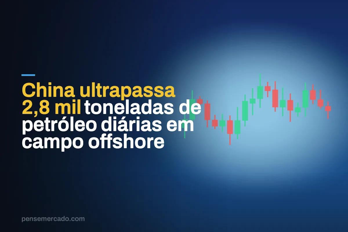 China ultrapassa 2,8 mil toneladas de petróleo diárias em campo offshore