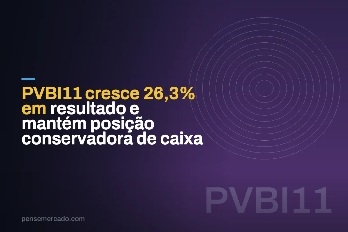 PVBI11 cresce 26,3% em resultado e mantém posição conservadora de caixa