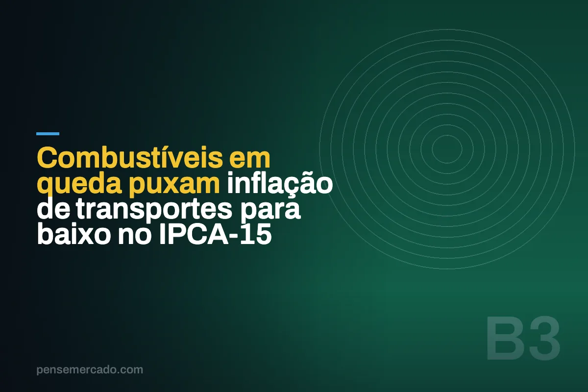 Combustíveis em queda puxam inflação de transportes para baixo no IPCA-15