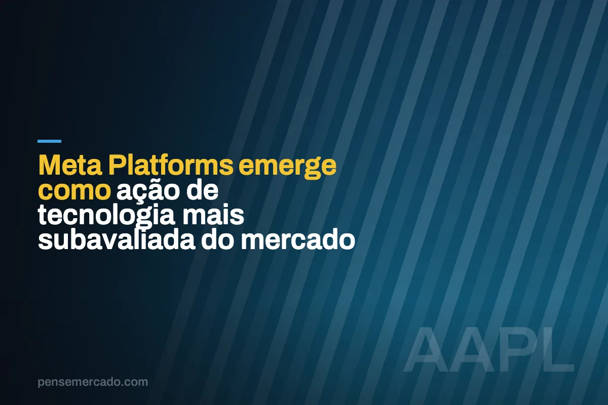 Meta Platforms emerge como ação de tecnologia mais subavaliada do mercado