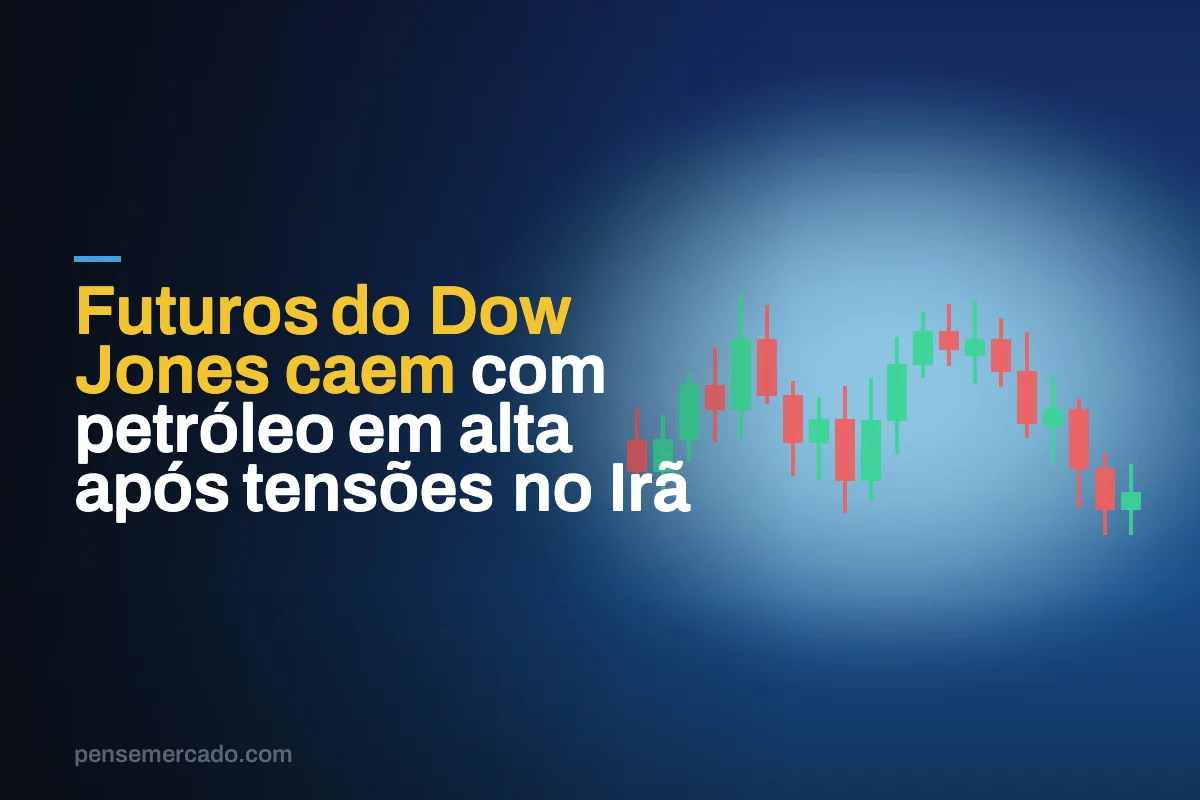 Futuros do Dow Jones caem com petróleo em alta após tensões no Irã