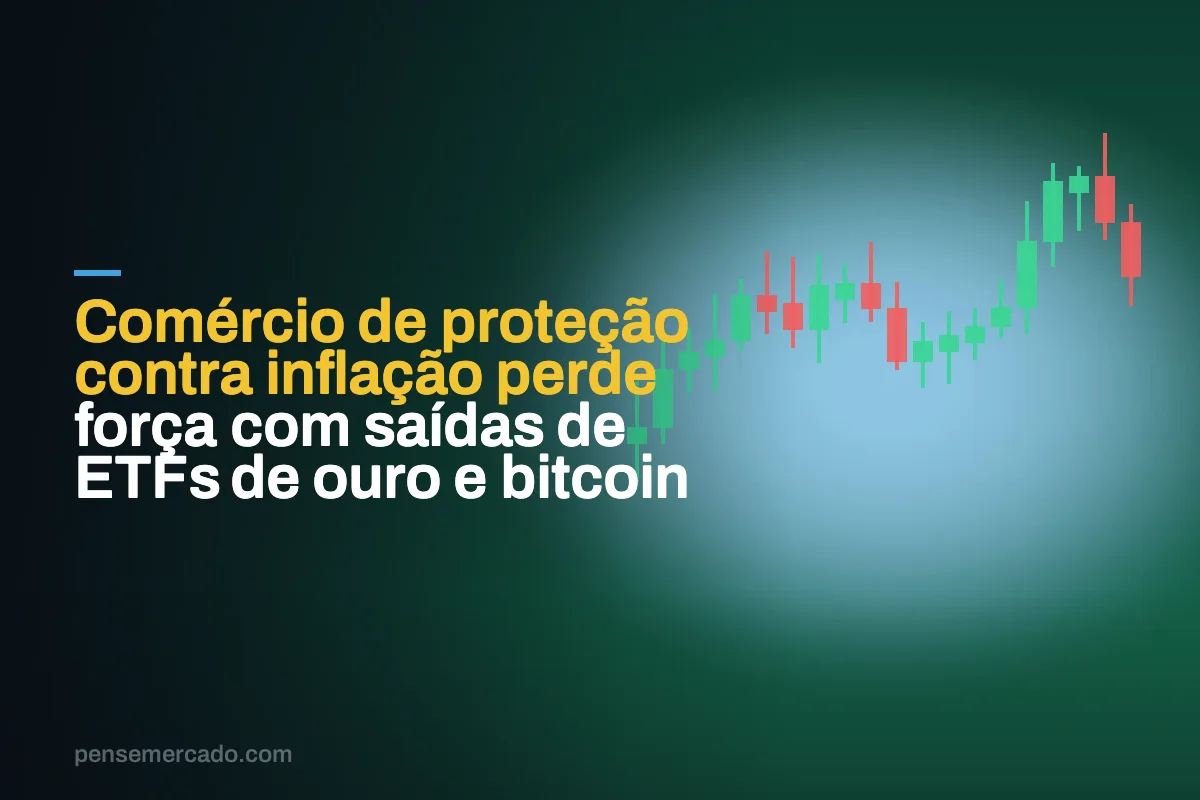 Comércio de proteção contra inflação perde força com saídas de ETFs de ouro e bitcoin