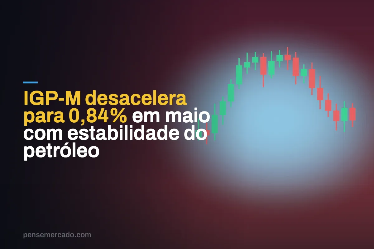 IGP-M desacelera para 0,84% em maio com estabilidade do petróleo