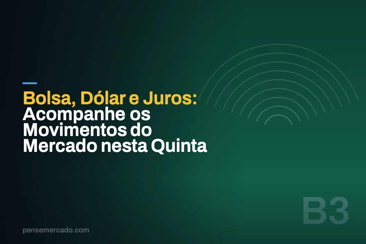 Bolsa, Dólar e Juros: Acompanhe os Movimentos do Mercado nesta Quinta