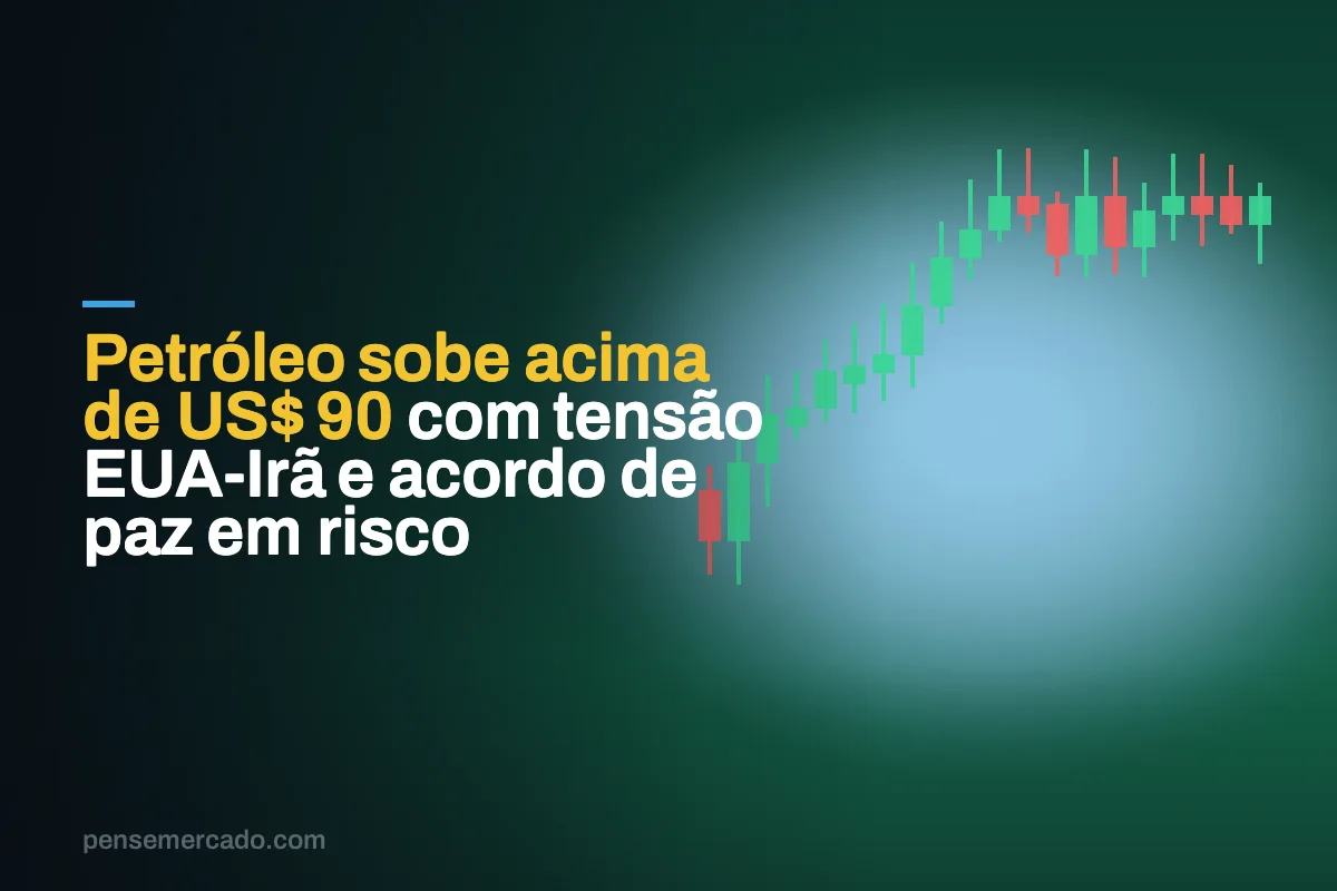Petróleo sobe acima de US$ 90 com tensão EUA-Irã e acordo de paz em risco