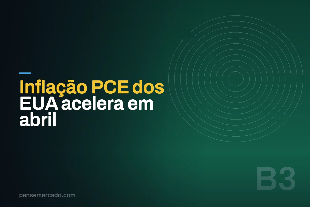 Inflação PCE dos EUA acelera em abril