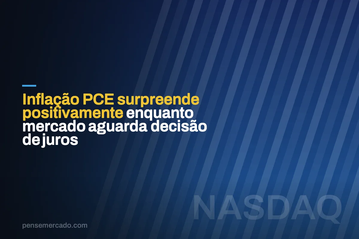 Inflação PCE surpreende positivamente enquanto mercado aguarda decisão de juros