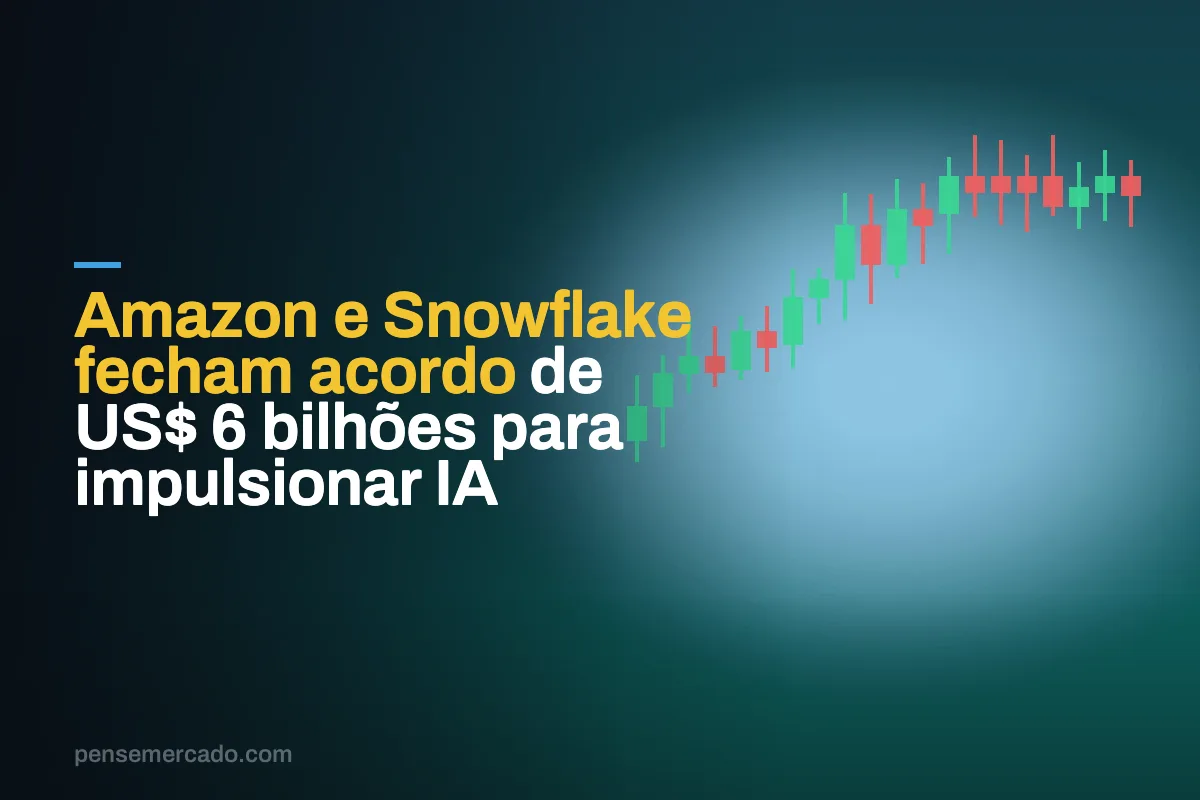 Amazon e Snowflake fecham acordo de US$ 6 bilhões para impulsionar IA