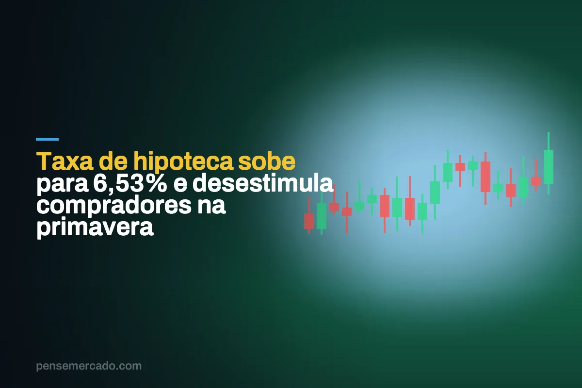 Taxa de hipoteca sobe para 6,53% e desestimula compradores na primavera