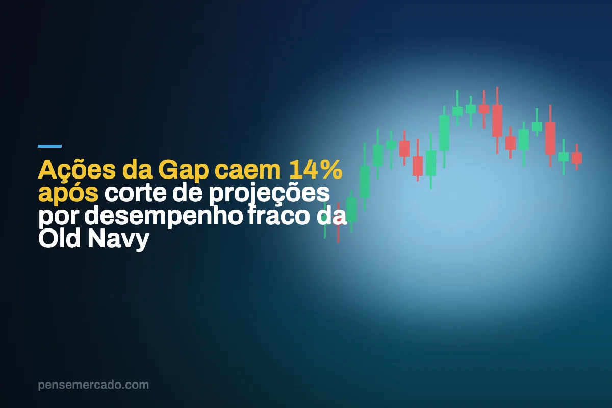Ações da Gap caem 14% após corte de projeções por desempenho fraco da Old Navy