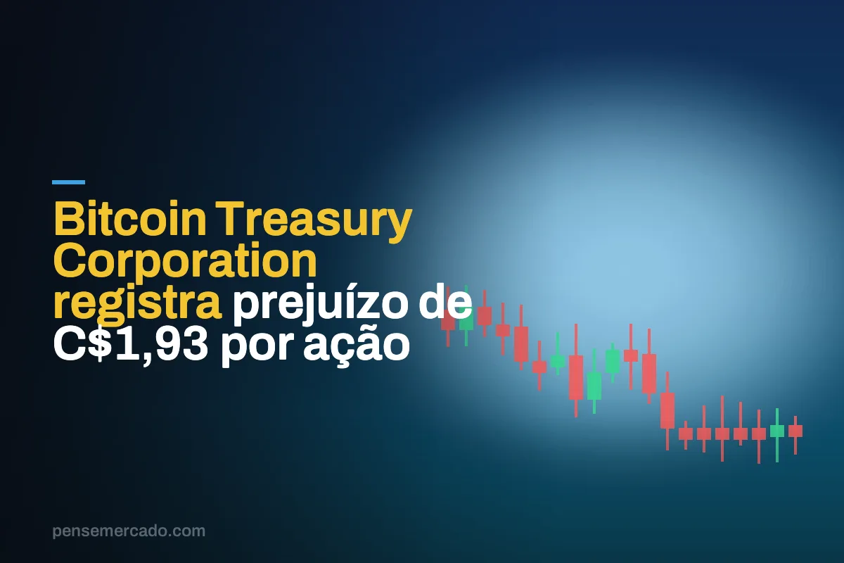 Bitcoin Treasury Corporation registra prejuízo de C$1,93 por ação