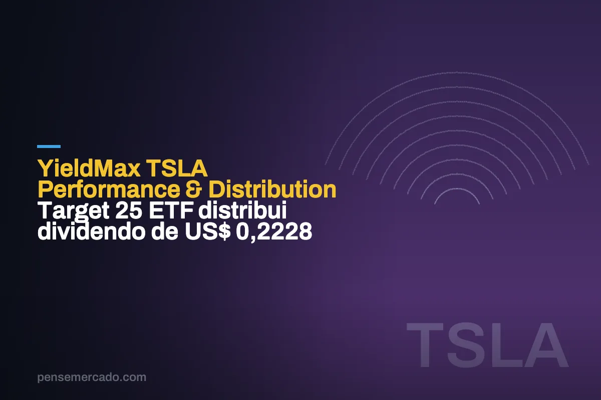 YieldMax TSLA Performance & Distribution Target 25 ETF distribui dividendo de US$ 0,2228