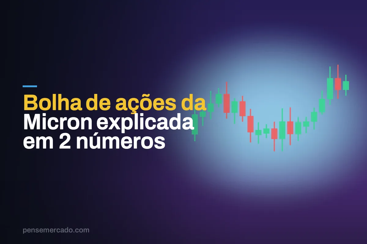 Bolha de ações da Micron explicada em 2 números
