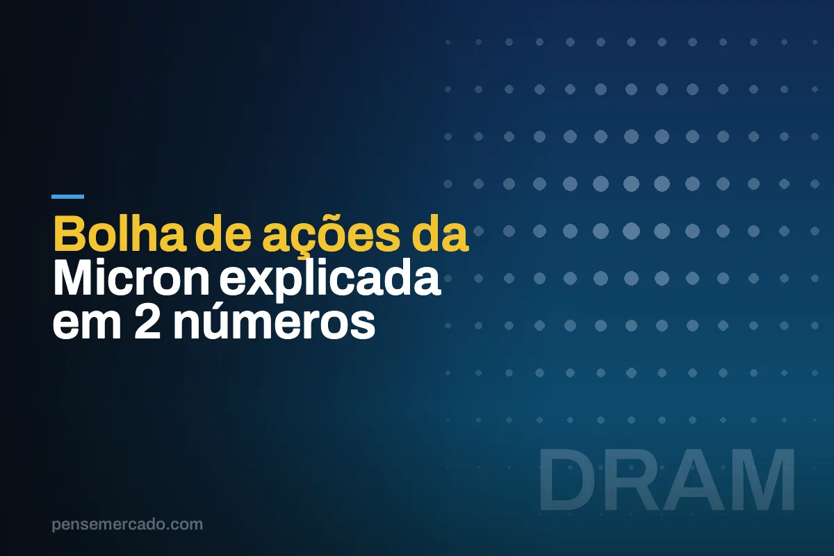 Bolha de ações da Micron explicada em 2 números