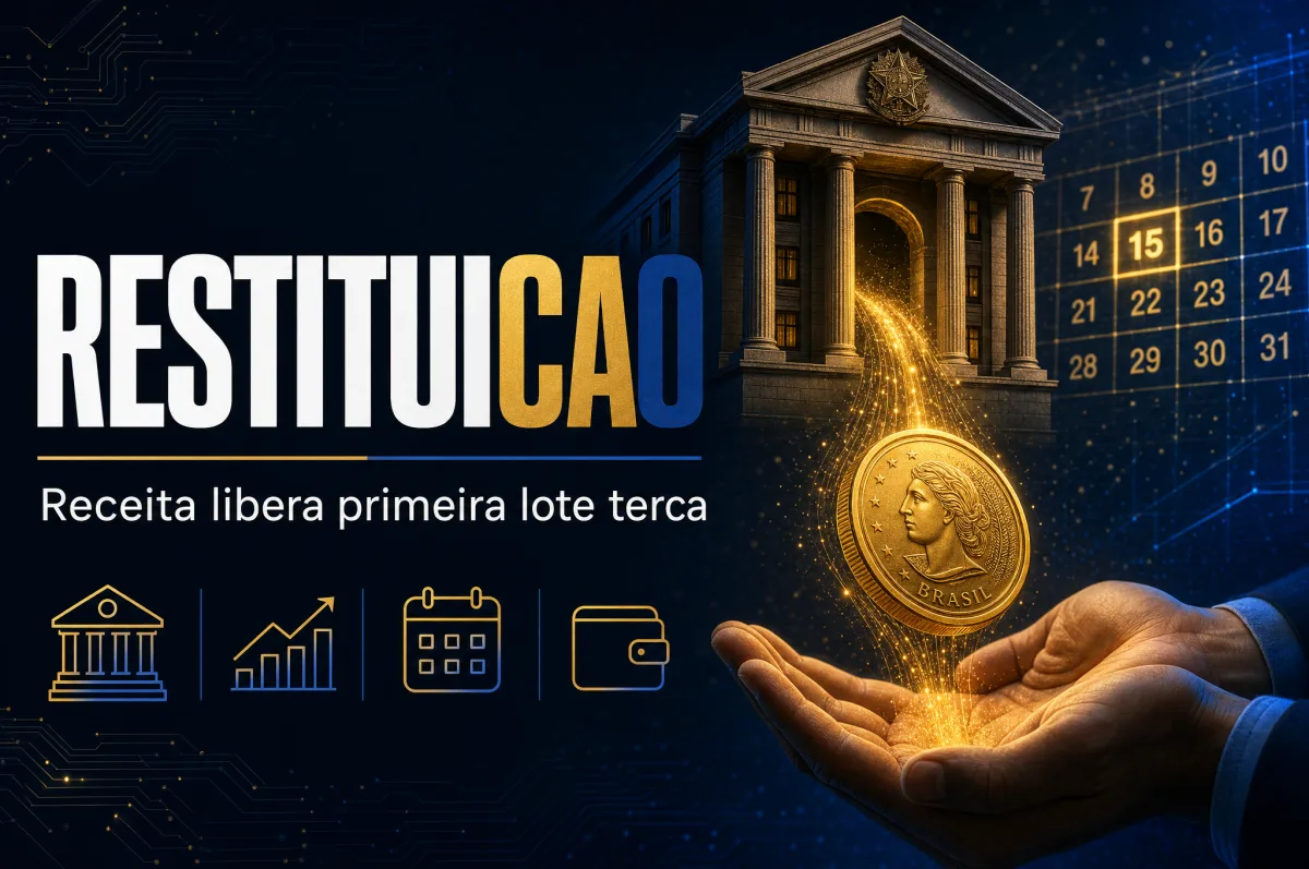 Receita inicia pagamento de restituições do IR 2026 nesta terça