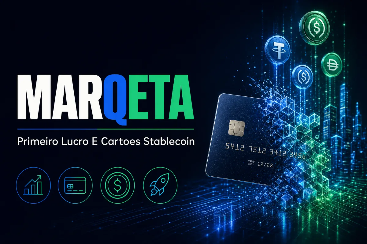 Marqeta registra primeiro lucro GAAP e aposta em cartões com stablecoin