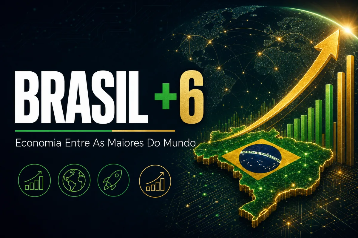 Brasil figura entre as 6 maiores altas de PIB do mundo no início de 2026